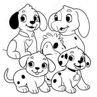 Pagina Para Colorear De Cachorros De 101 Dalmatas Adorables 63390-52464