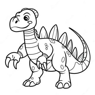 Pagina Para Colorear De Dinosaurio Robot Feroz 63410-52473