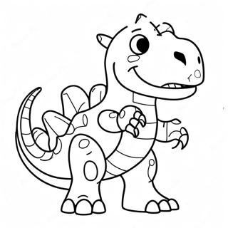 Pagina Para Colorear De Dinosaurio Robot Feroz 63410-52476