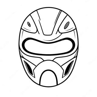 Pagina Para Colorear De Mascara De Power Ranger Colorida 63450-52512