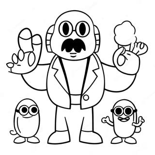 Pagina Para Colorear De Dr Robotnik Malvado Con Minions Robots 63470-52559