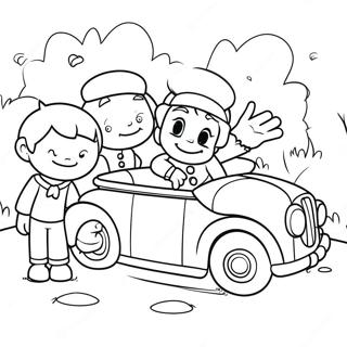 Pagina Para Colorear De La Aventura De Noddy Y Amigos 63560-52604