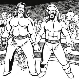 Pagina Para Colorear De Los Superestrellas De Wwe En Accion 6365-5088