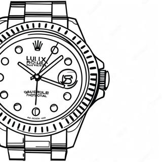 Pagina Para Colorear De Un Reloj Clasico De Rolex 63700-52702