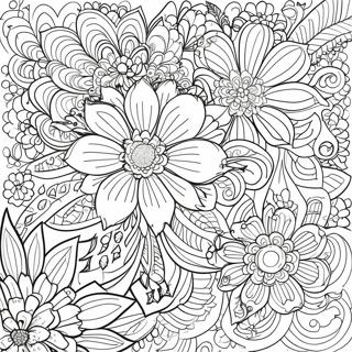 Pagina Para Colorear De Tatuaje Floral Intrincado 63740-52730