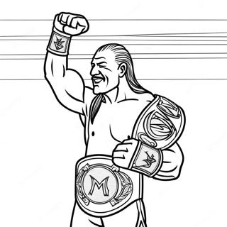 Pagina Para Colorear Del Campeon De Wwe 6375-5095