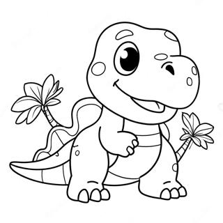 Pagina Para Colorear De Chomper El Dinosaurio Lindo 63970-52905