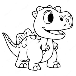 Pagina Para Colorear De Chomper El Dinosaurio Lindo 63970-52906