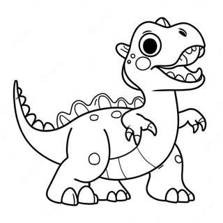 Pagina Para Colorear De Chomper El Dinosaurio Lindo 63970-52907