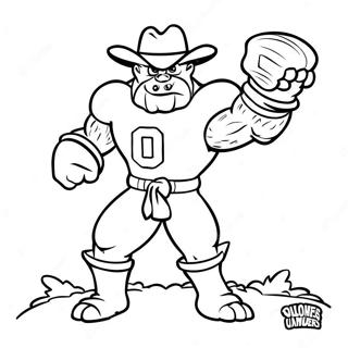 Pagina Para Colorear De La Mascota De Los Oklahoma Sooners 64040-52968