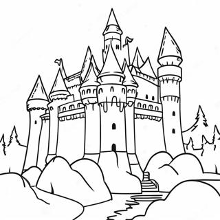 Pagina Para Colorear De Un Castillo Medieval 6414-5218