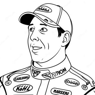 Pagina Para Colorear De Coche De Carreras De Kyle Busch 64169-53072