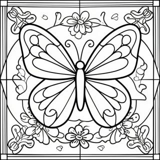 Pagina Para Colorear De Mariposa De Vidrio Templado 64269-53155