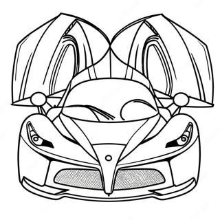 Pagina Para Colorear De Laferrari Ferrari 64339-53249