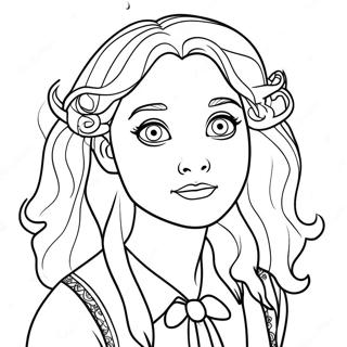 Harry Potter Luna Lovegood Páginas Para Colorear