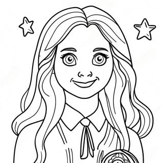 Pagina Para Colorear De Luna Lovegood Y Criaturas Magicas 64349-53212