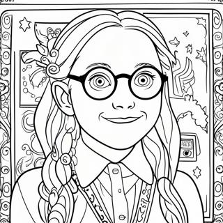 Pagina Para Colorear De Luna Lovegood Y La Revista Quibbler 64350-53213