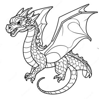 Pagina Para Colorear De Dragon De Cristal Majestuoso En Vuelo 64360-53227