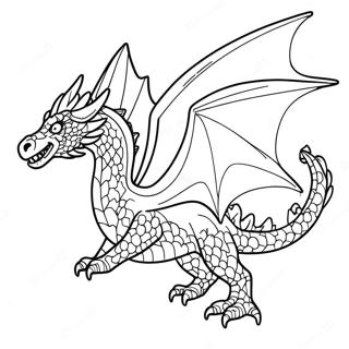 Pagina Para Colorear De Dragon De Cristal Majestuoso En Vuelo 64360-53228