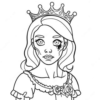 Pagina Para Colorear De Princesa Zombie 64390-53236