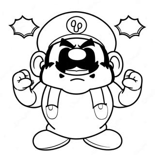 Pagina Para Colorear De Wario 6444-5242