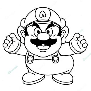 Pagina Para Colorear De Wario 6444-5243