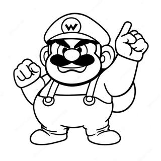 Pagina Para Colorear De Wario 6444-5244