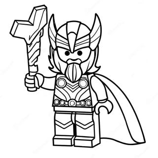 Lego Thor Páginas Para Colorear