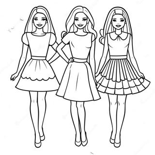 Barbie Y Hermanas Páginas Para Colorear