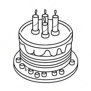 Pagina Para Colorear De Colorido Pastel De Cumpleanos De Lego 64581-53394