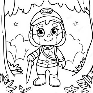 Pagina Para Colorear De Sunny Starscout En Un Bosque Magico 64641-53444