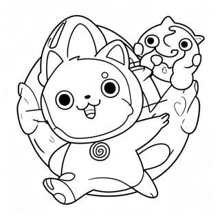 Pagina Para Colorear De Yo Kai Watch 64700-53488