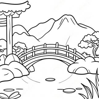 Pagina Para Colorear De Jardin Japones Tradicional 6485-5280