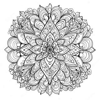 Pagina Para Colorear Mandala Fractal 64860-53607