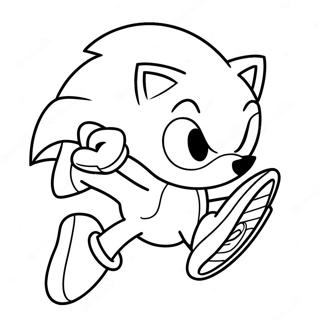 Pagina Para Colorear De Sonic The Hedgehog Acelerando 64931-53672