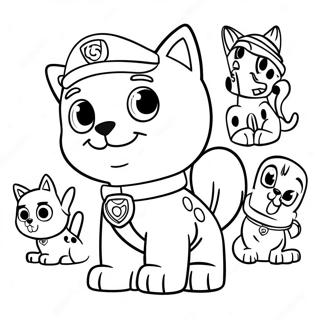 Paw Patrol Paquete De Gatos Páginas Para Colorear