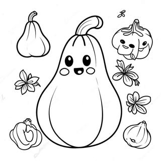 Pagina Para Colorear De Una Calabaza De Dibujos Animados Divertida 65001-53729