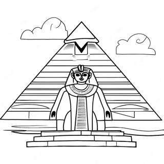 Pagina Para Colorear De La Majestuosa Piramide Egipcia 65011-53734