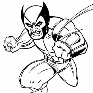 Pagina Para Colorear De Wolverine En Accion 65091-53797