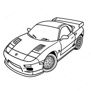 Pagina Para Colorear Del Coche Deportivo Rx7 65240-53916