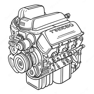 Pagina Para Colorear Del Motor Turboalimentado Rx7 65241-53917