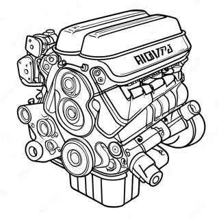 Pagina Para Colorear Del Motor Turboalimentado Rx7 65241-53918