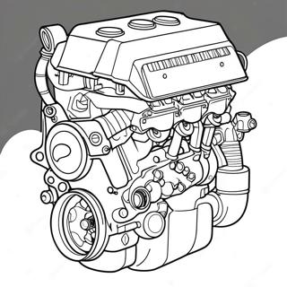 Pagina Para Colorear Del Motor Turboalimentado Rx7 65241-53919