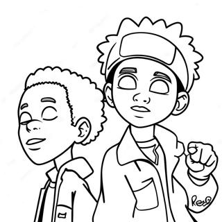 Pagina Para Colorear Boondocks 6524-5307