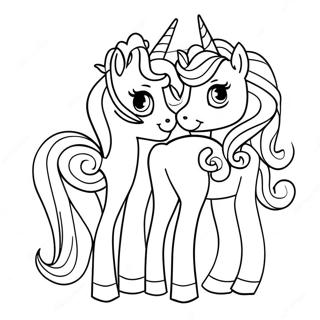 Pagina Para Colorear De Las Hermanas Serie 3 Unicornio Lol 65250-53938