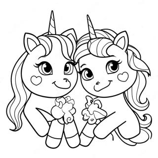 Pagina Para Colorear De Las Hermanas Serie 3 Unicornio Lol 65250-53939