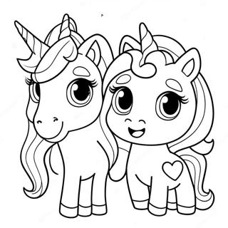 Pagina Para Colorear De Las Hermanas Serie 3 Unicornio Lol 65250-53940