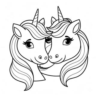 Hermanas Serie 3 Unicornio Lol Páginas Para Colorear