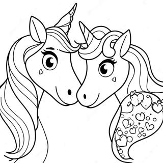 Pagina Para Colorear De Las Hermanas Unicornio Brillantes 65251-53924