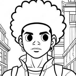 Pagina Para Colorear Huey Freeman De Boondocks 6525-5310